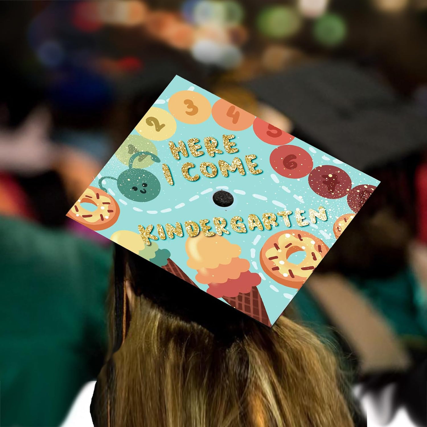 Graduation cap topper, Here I come kindergarten, Graduation Cap Decoration