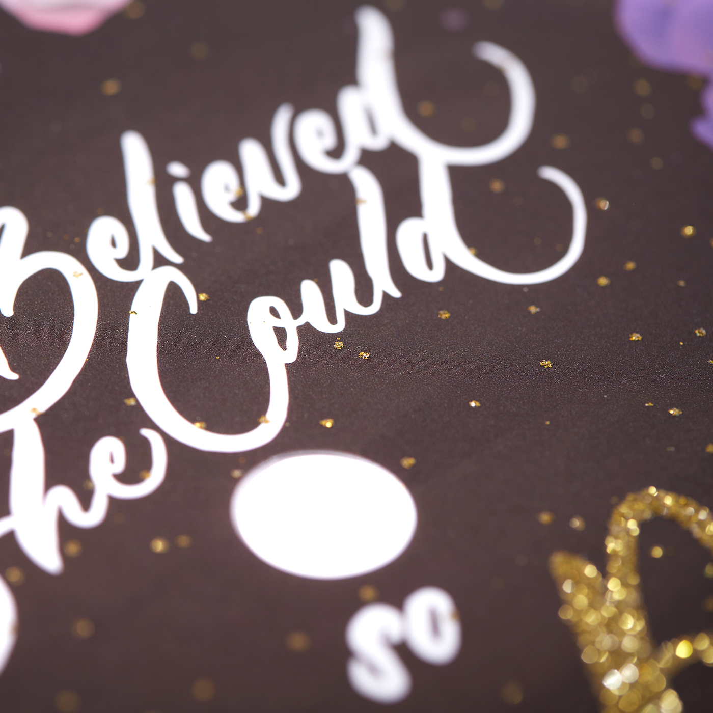 Graduation cap topper, She believed she could so she did, Graduation Cap Decoration