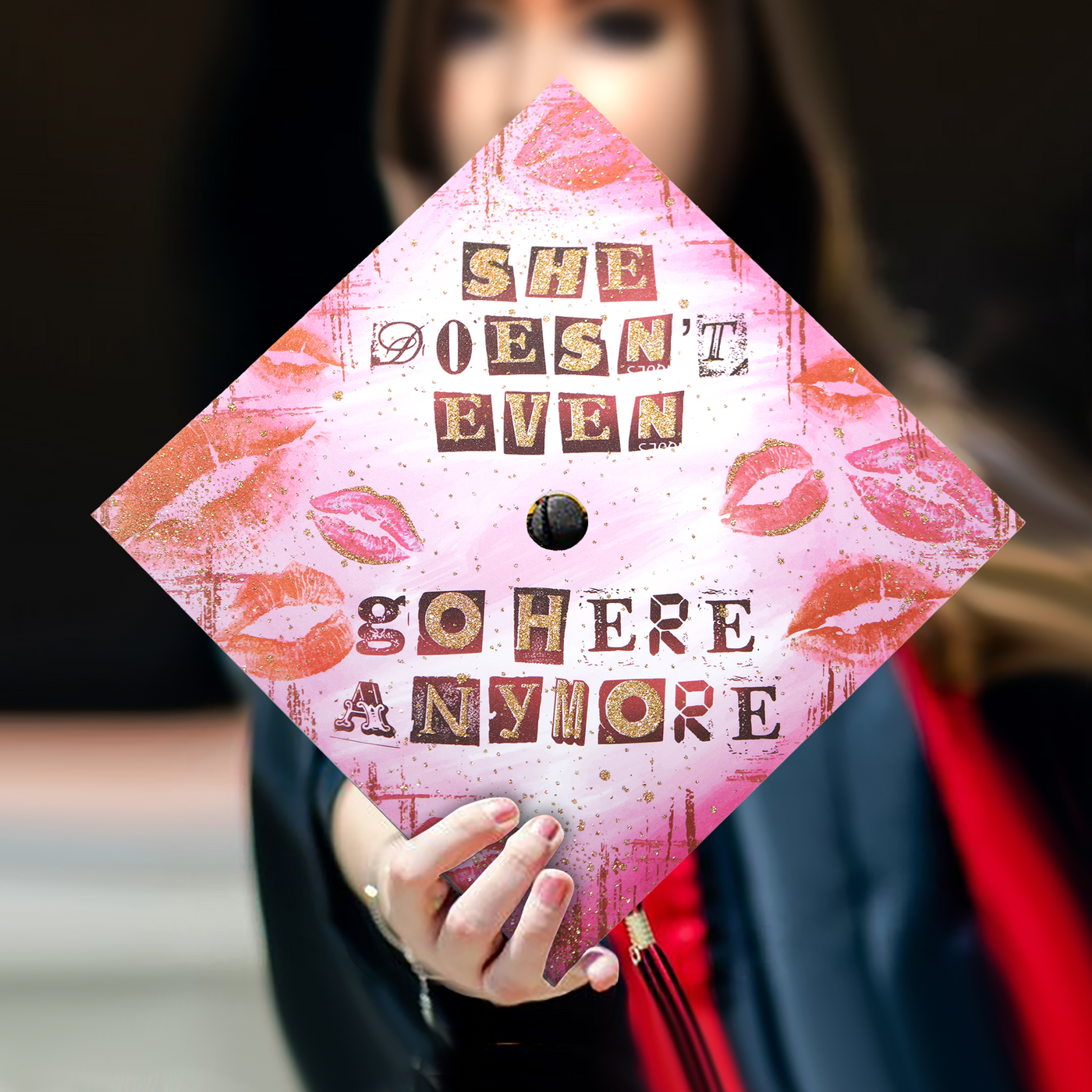 Graduation cap topper, She doesn’t even go here anymore, Graduation Cap Decoration