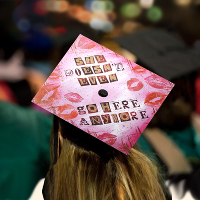 Graduation cap topper, She doesn’t even go here anymore, Graduation Cap Decoration