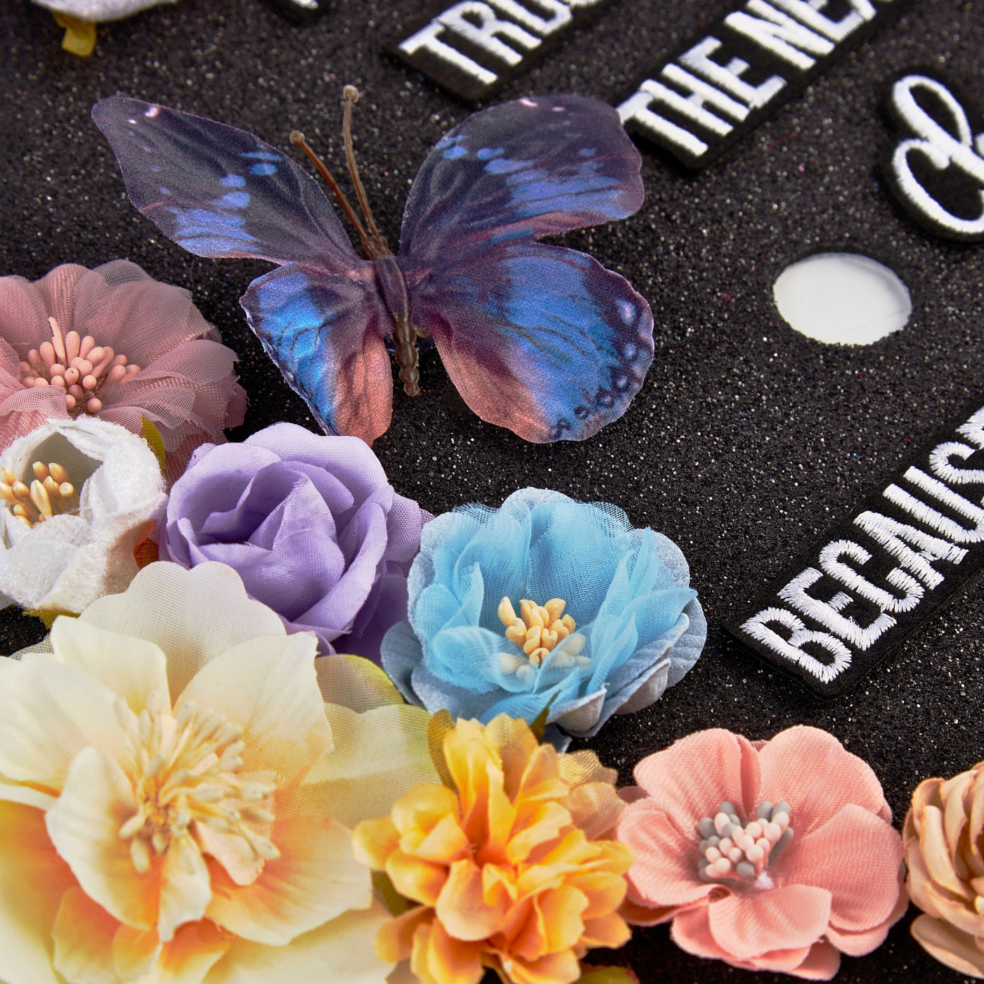 Butterfly Graduation Cap Topper, I Trust The Next Chapter Because I Know The Author, Graduation Cap Decorations