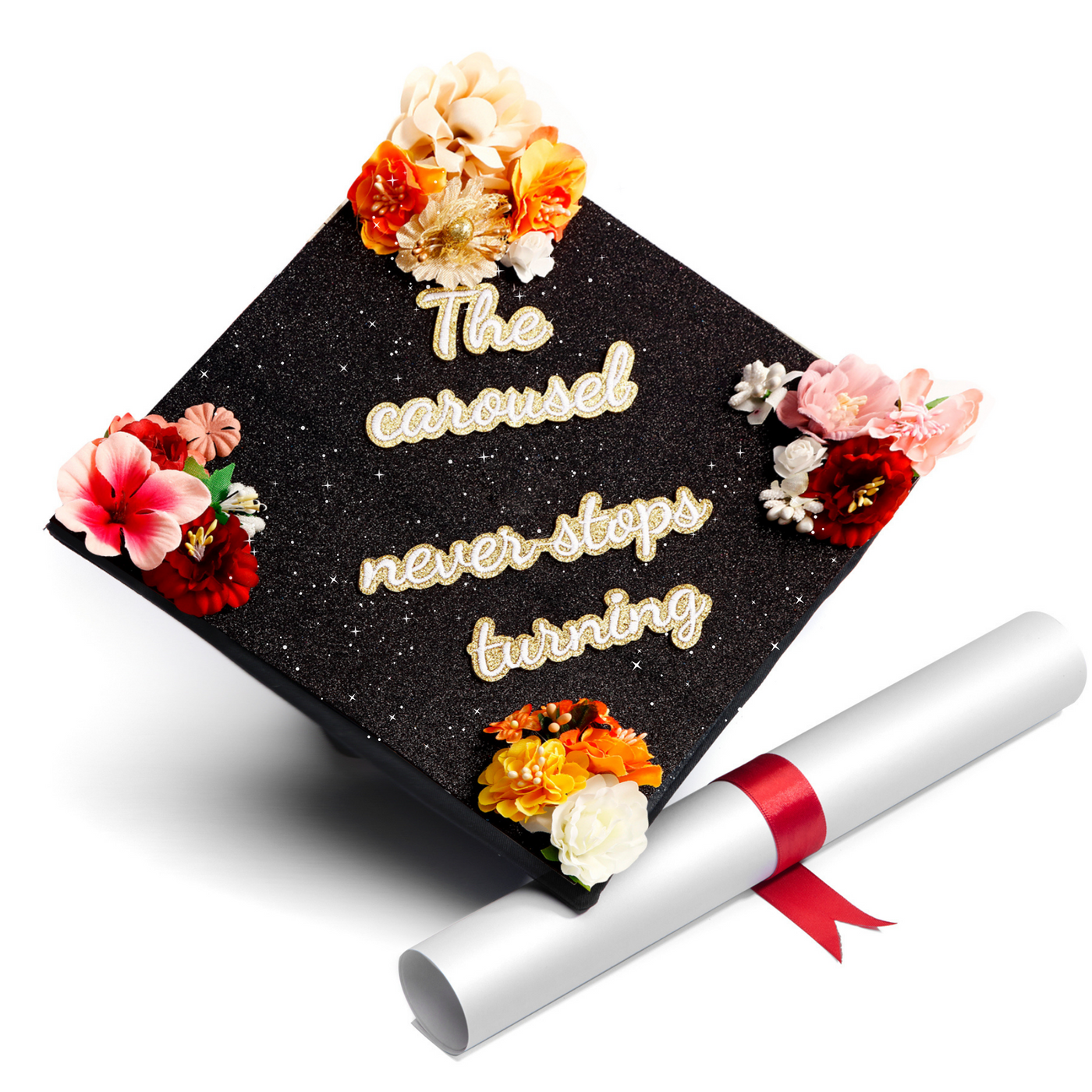 Handmade Graduation Cap Topper, The Best Is Yet to Come, Graduation Cap Decorations