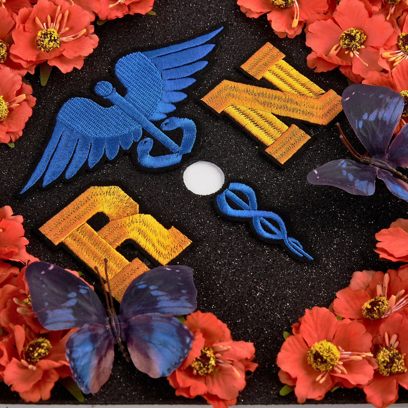 Butterfly Graduation Cap Topper, RN, Graduation Cap Decorations