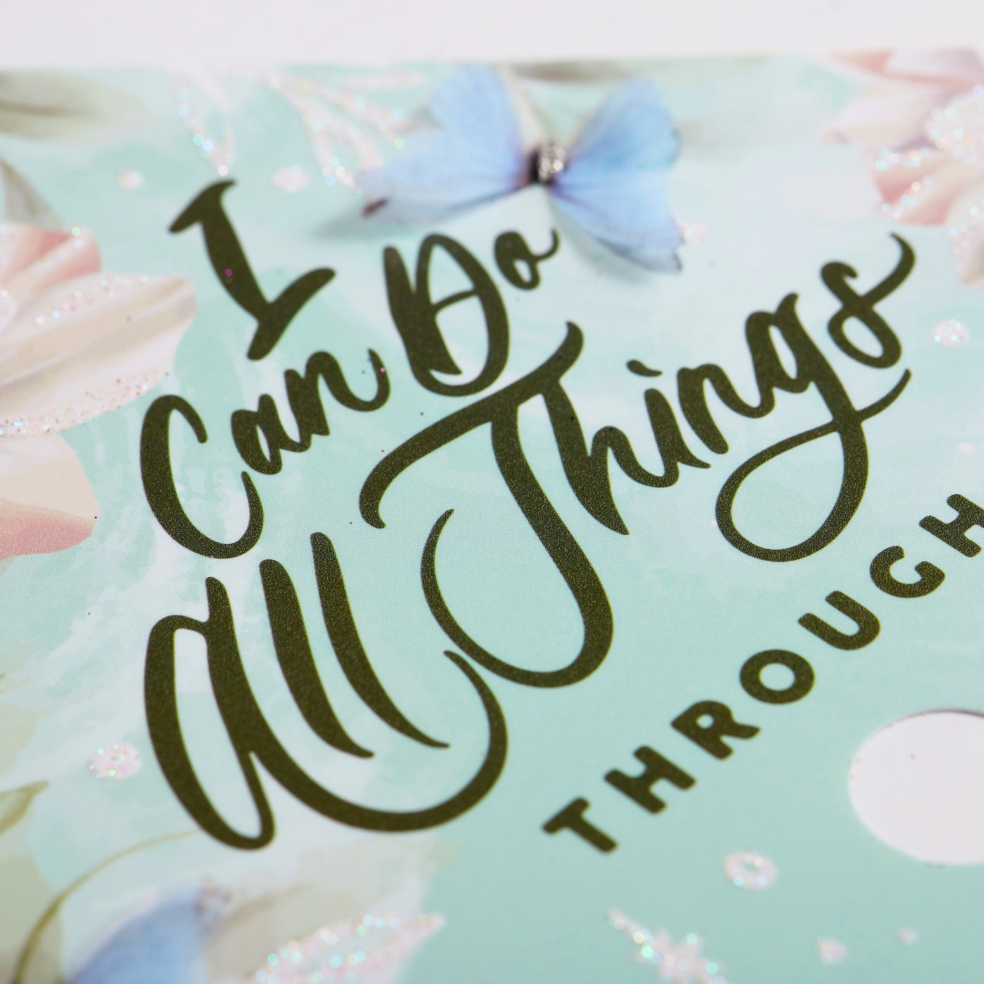 Butterfly Graduation Cap Topper, I Can Do All Things Through Christ, Graduation Cap Decorations