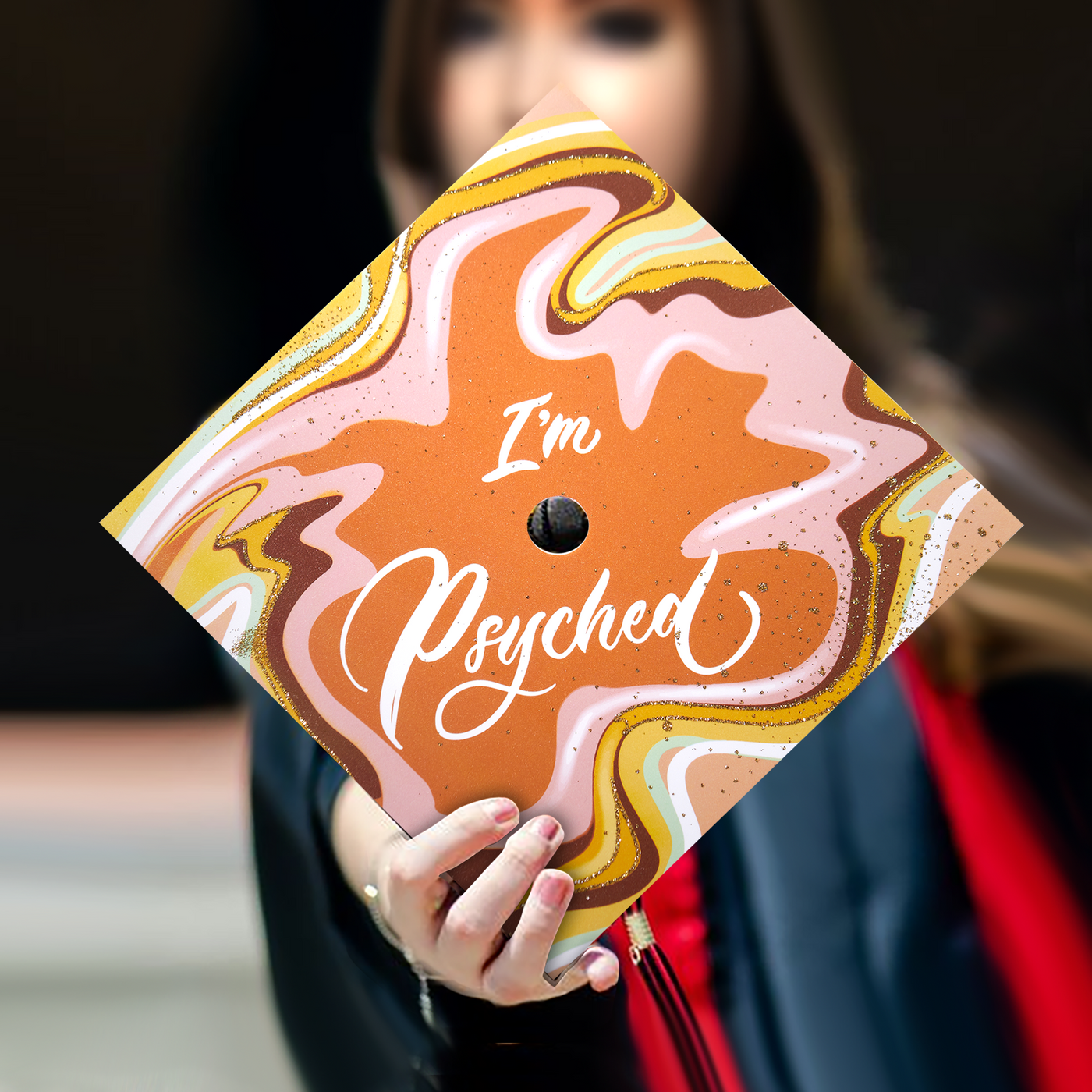 Graduation cap topper, I’m psyched, Graduation Cap Decoration