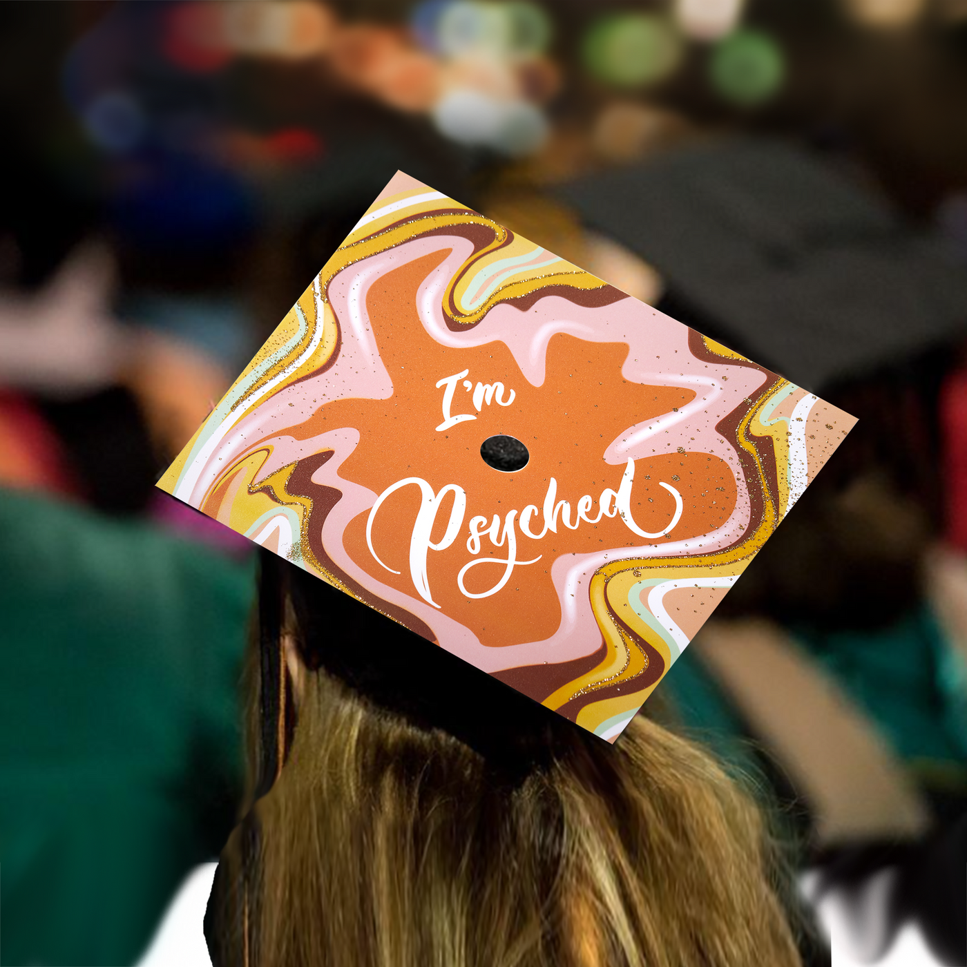 Graduation cap topper, I’m psyched, Graduation Cap Decoration