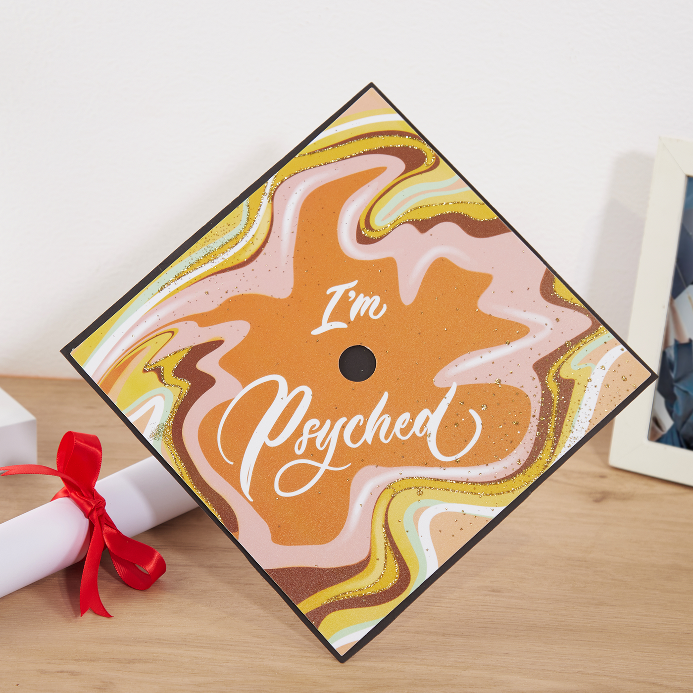 Graduation cap topper, I’m psyched, Graduation Cap Decoration