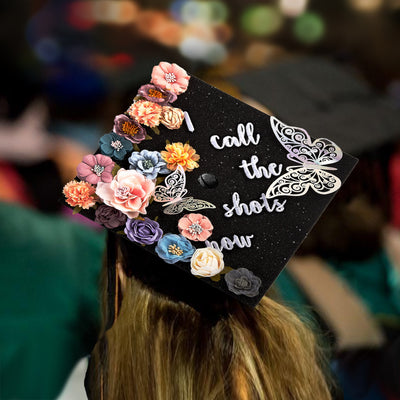 Butterfly Graduation Cap Topper, I Call The Shots Now, Graduation Cap Decorations