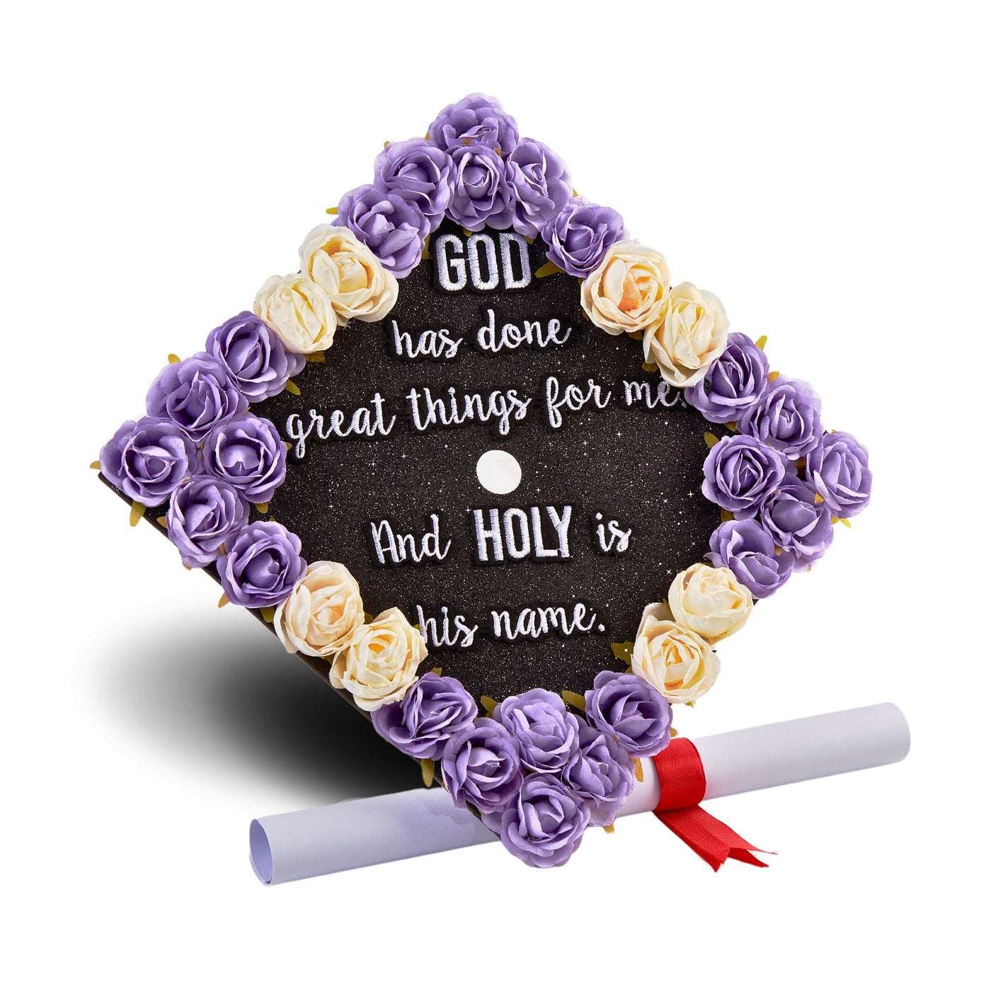 Butterfly Graduation Cap Topper, God Has Done Great Things For Me, Graduation Cap Decorations