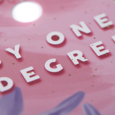 Graduation cap topper, Now hotter by one degree, Graduation Cap Decoration