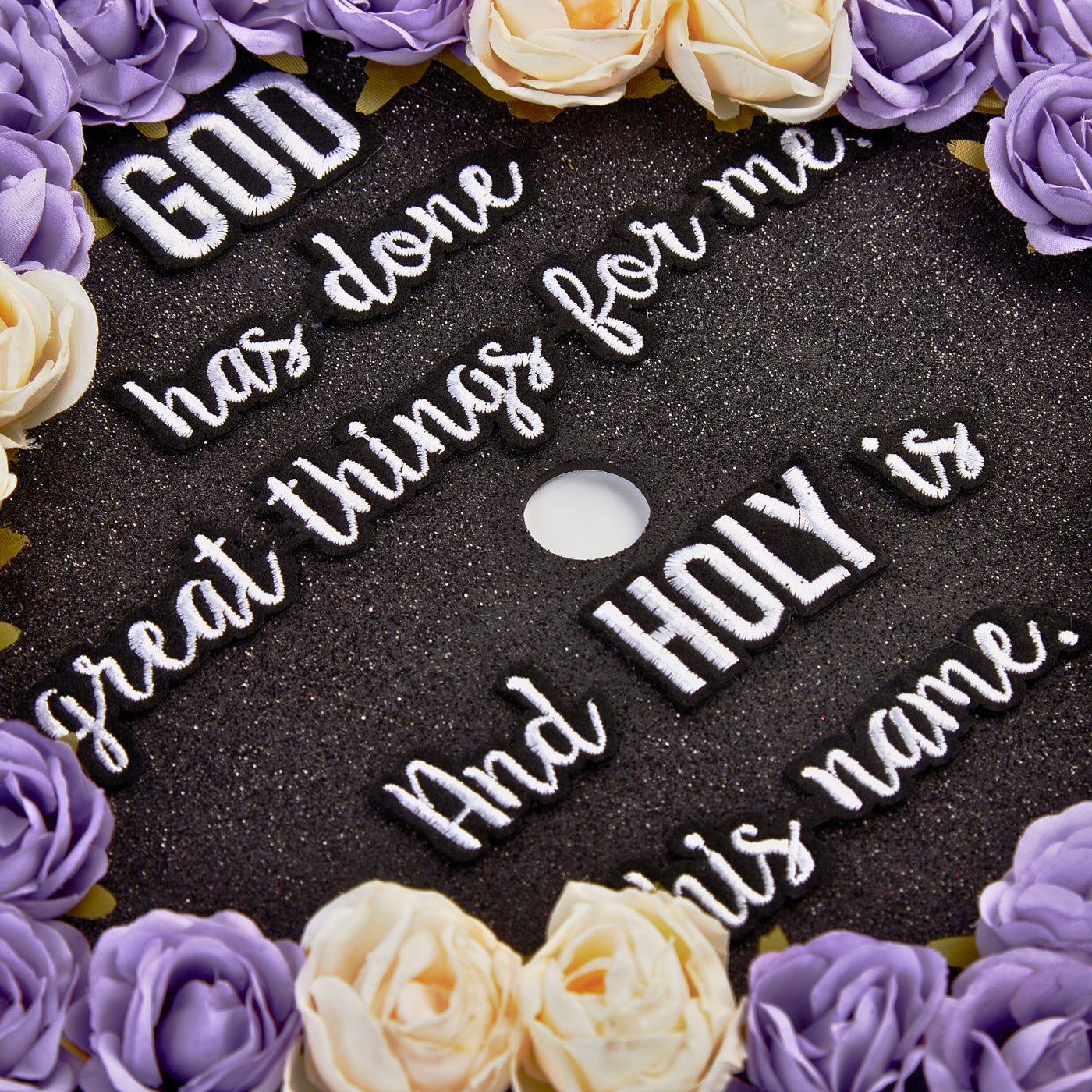 Butterfly Graduation Cap Topper, God Has Done Great Things For Me, Graduation Cap Decorations