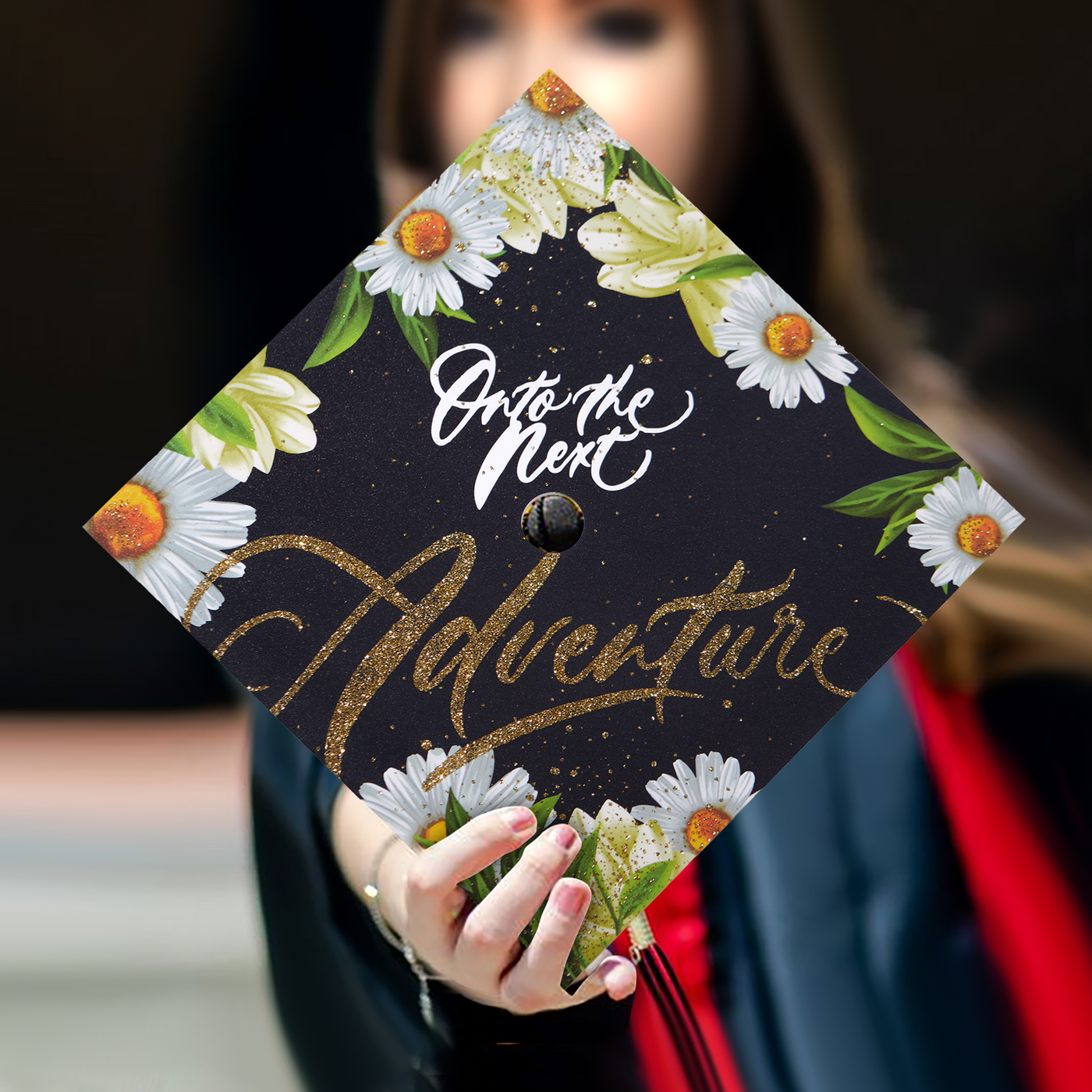 Graduation cap topper, On to the next adventure, Graduation Cap Decoration