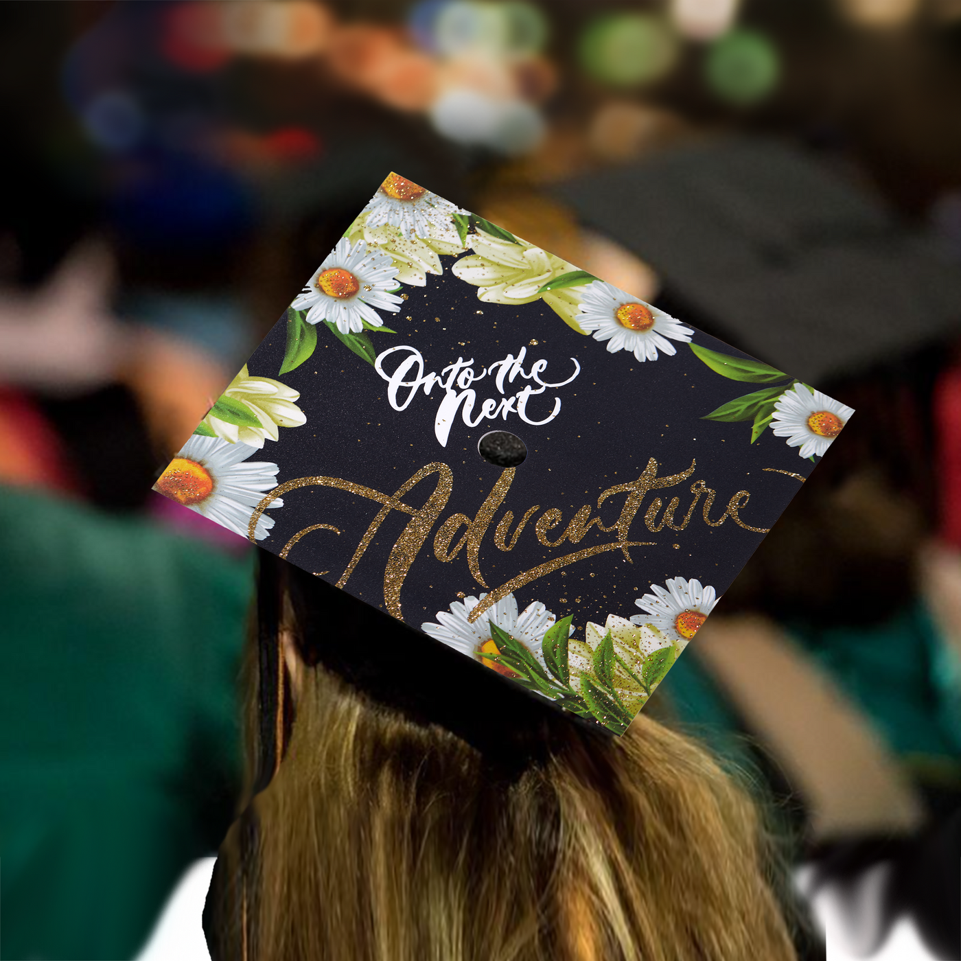 Graduation cap topper, On to the next adventure, Graduation Cap Decoration