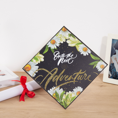 Graduation cap topper, On to the next adventure, Graduation Cap Decoration