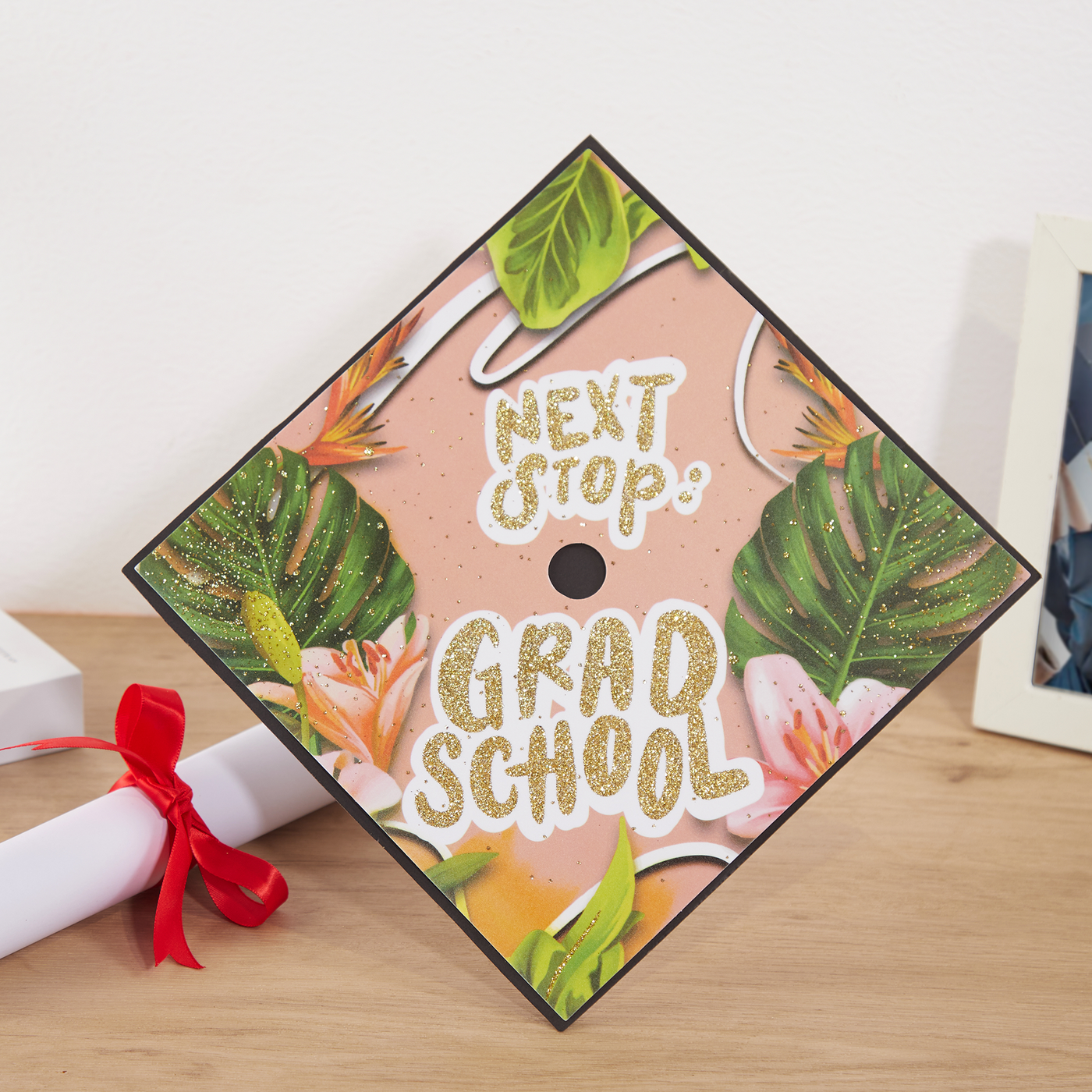 Graduation cap topper, Next stop: grad school, Graduation Cap Decoration