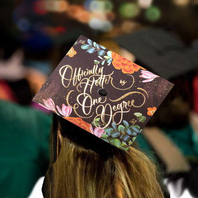 Graduation cap topper, Officially hotter by one degree, Graduation Cap Decoration