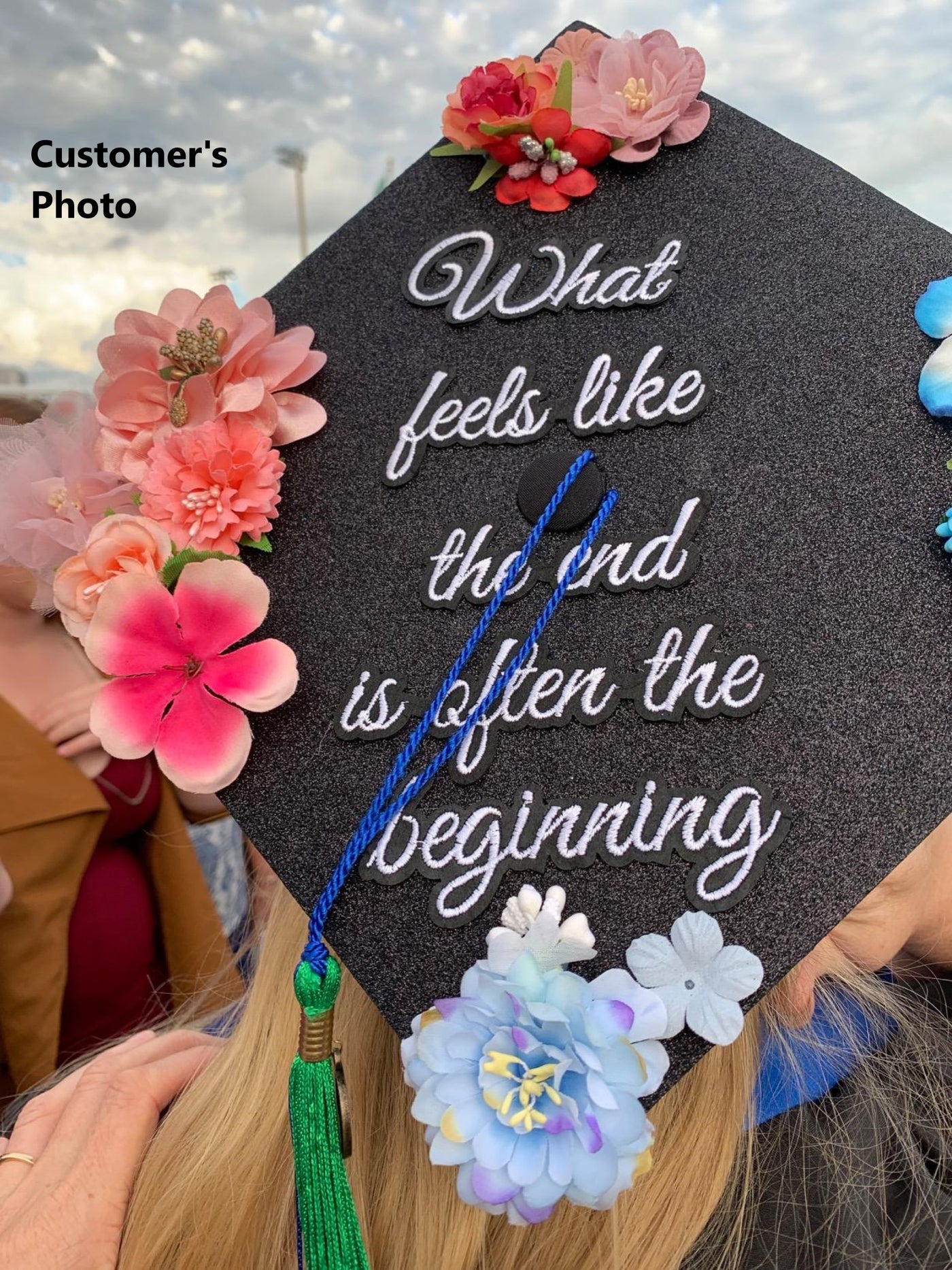 Handmade Graduation Cap Topper, Graduation Cap Decorations, What Feels –  Once Upon a Time